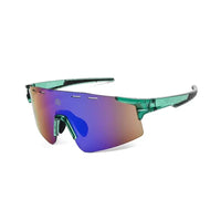 Auryon | Green Large Rim Less Shield Sports Sunglasses for Men & Women [UV-protected]
