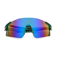 Auryon | Green Large Rim Less Shield Sports Sunglasses for Men & Women [UV-protected]