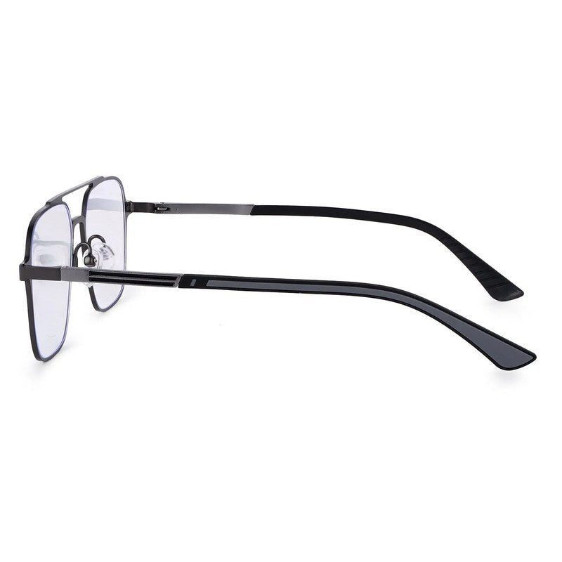 Avelora Grey Large Full Rim Rectangle Clip-on for Men & Women — Hashtag Eyewears