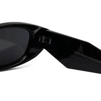 Avita | Black Large Full Rim Cateye Sunglasses for Women [UV-protected]