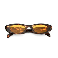 Avita | Brown Large Full Rim Cateye Sunglasses for Women [UV-protected]