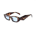 Avita | Brown Texture Transparent Large Full Rim Cateye Sunglasses for Women [UV-protected]
