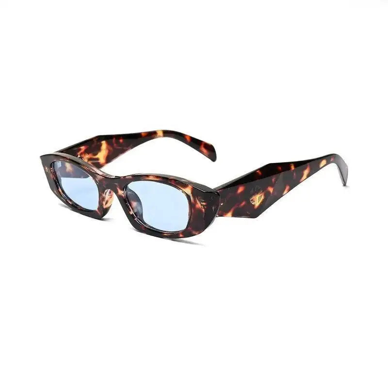Avita | Brown Texture Transparent Large Full Rim Cateye Sunglasses for Women [UV-protected]