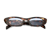 Avita | Brown Texture Transparent Large Full Rim Cateye Sunglasses for Women [UV-protected]