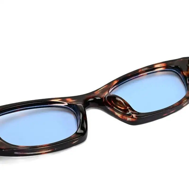 Avita | Brown Texture Transparent Large Full Rim Cateye Sunglasses for Women [UV-protected]