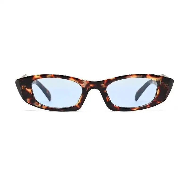 Avita | Brown Texture Transparent Large Full Rim Cateye Sunglasses for Women [UV-protected]