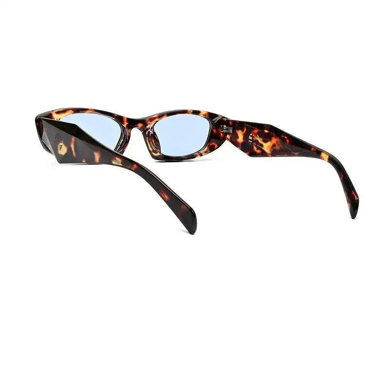 Avita | Brown Texture Transparent Large Full Rim Cateye Sunglasses for Women [UV-protected]