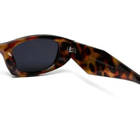 Avita | Tiger Texture Large Full Rim Cateye Sunglasses for Women [UV-protected]