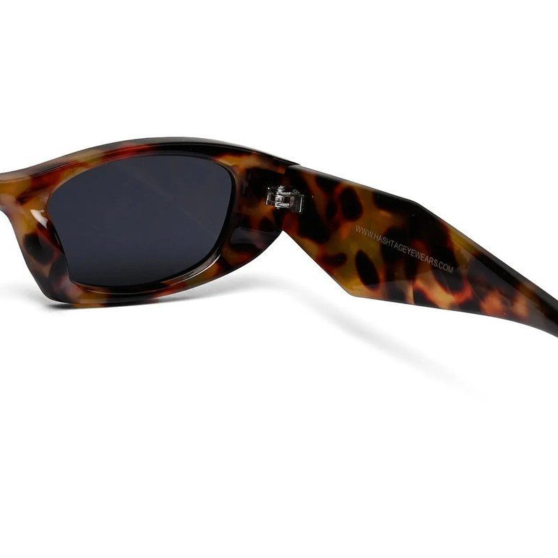 Avita | Tiger Texture Large Full Rim Cateye Sunglasses for Women [UV-protected]