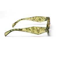 Avita | Yellow Large Full Rim Cateye Sunglasses for Women [UV-protected]