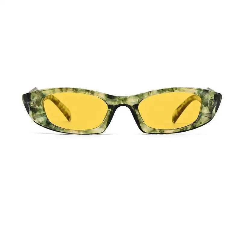 Avita | Yellow Large Full Rim Cateye Sunglasses for Women [UV-protected]