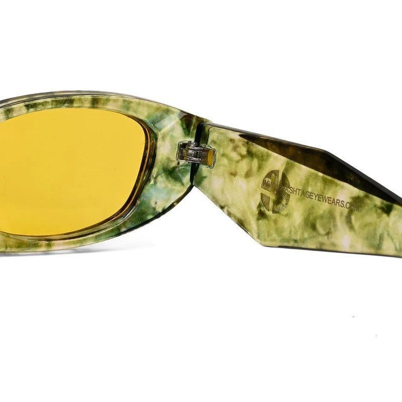 Avita | Yellow Large Full Rim Cateye Sunglasses for Women [UV-protected]