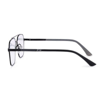 Baelora Black Large Full Rim Rectangle Clip-on for Men & Women — Hashtag Eyewears
