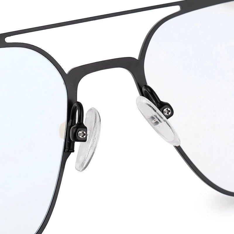 Baelora Black Large Full Rim Rectangle Clip-on for Men & Women — Hashtag Eyewears