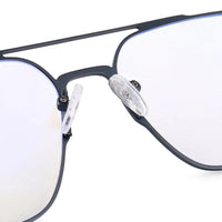 Baelora Grey Large Full Rim Rectangle Clip-on for Men & Women — Hashtag Eyewears