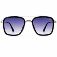 Reeon | Gradient Grey Medium Full Rim Square Sunglasses for Men [UV-protected]