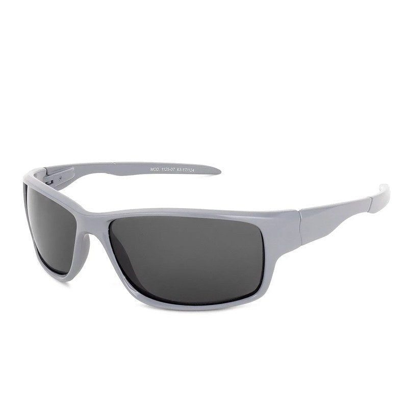 Blazara Grey Medium Full Rim Sports Sunglasses for Men & Women — Hashtag Eyewears