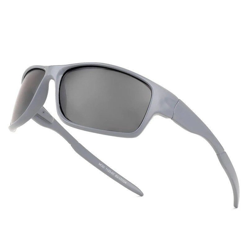Blazara Grey Medium Full Rim Sports Sunglasses for Men & Women — Hashtag Eyewears