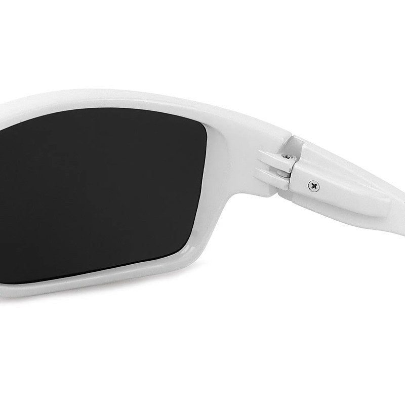 Blazara White Medium Full Rim Sports Sunglasses for Men & Women — Hashtag Eyewears