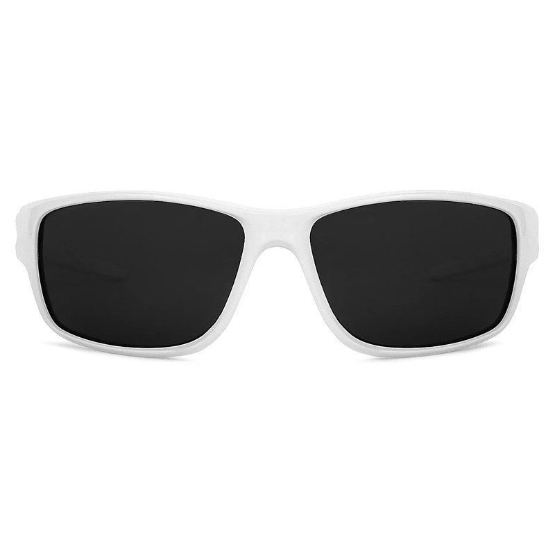 Blazara White Medium Full Rim Sports Sunglasses for Men & Women — Hashtag Eyewears