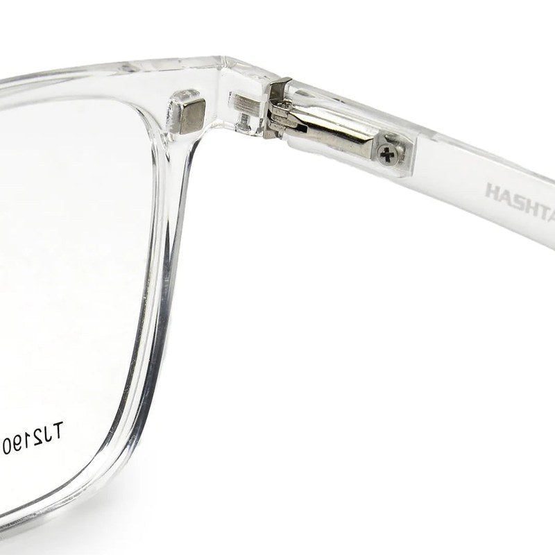 Blaze Transparent Medium Full Rim Wayfarer Clip-on for Men & Women — Hashtag Eyewears