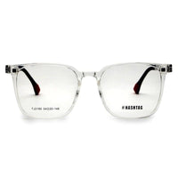 Blaze Transparent Medium Full Rim Wayfarer Clip-on for Men & Women — Hashtag Eyewears