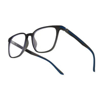 Blokz | Black Medium Full Rim RECTANGLE Computer Glasses for Men & Women [Blue Block]