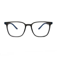 Blokz | Black Medium Full Rim RECTANGLE Computer Glasses for Men & Women [Blue Block]