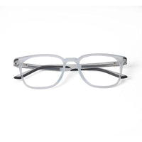 Blokz Transparent Light Blue & Transparent White Medium Full Rim RECTANGLE Computer Glasses for Men & Women — Hashtag Eyewears