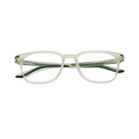 Blokz | Transparent Light Green Medium Full Rim RECTANGLE Computer Glasses for Men & Women [Blue Block]