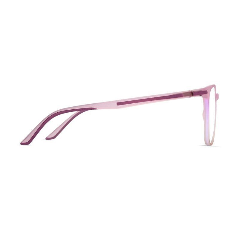 Blokz Transparent Light Pink Medium Full Rim RECTANGLE Computer Glasses for Men & Women — Hashtag Eyewears