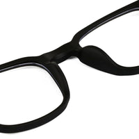 BluArmor Black Medium Full Rim SQUARE Computer Glasses for Men & Women — Hashtag Eyewears