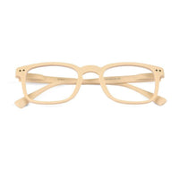 BluArmor Cream Medium Full Rim SQUARE Computer Glasses for Men & Women — Hashtag Eyewears