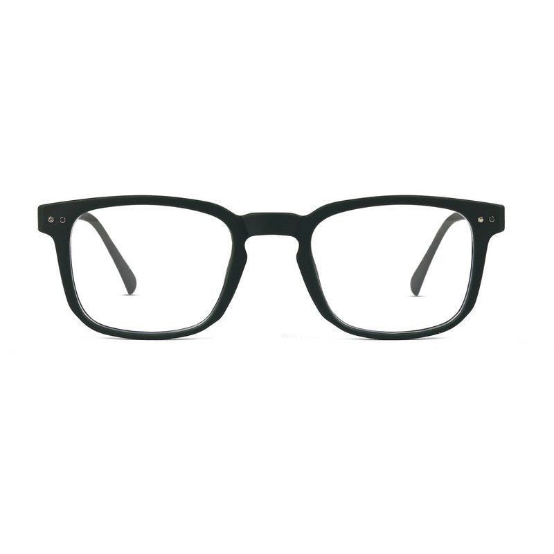 BluArmor Green Medium Full Rim SQUARE Computer Glasses for Men & Women — Hashtag Eyewears