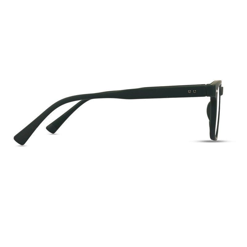 BluArmor Green Medium Full Rim SQUARE Computer Glasses for Men & Women — Hashtag Eyewears