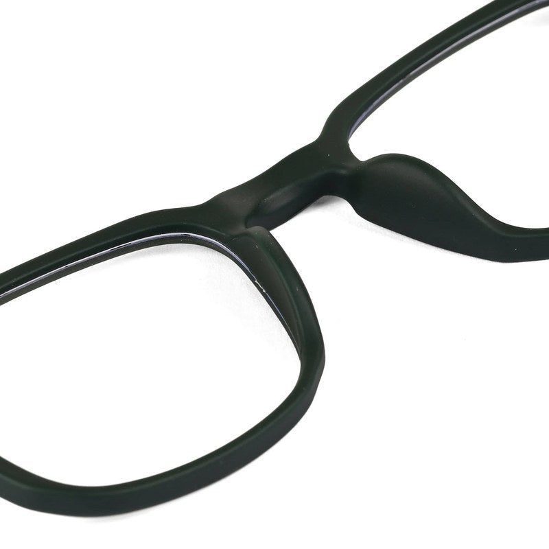 BluArmor Green Medium Full Rim SQUARE Computer Glasses for Men & Women — Hashtag Eyewears