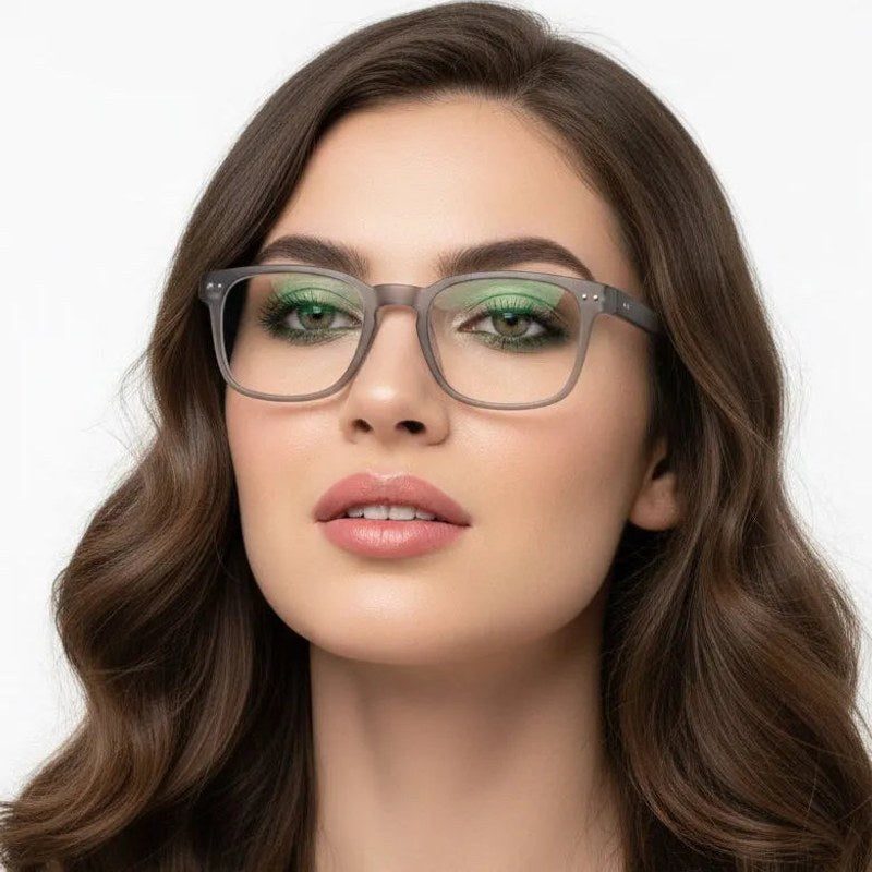 BluArmor Grey Medium Full Rim SQUARE Computer Glasses for Men & Women — Hashtag Eyewears
