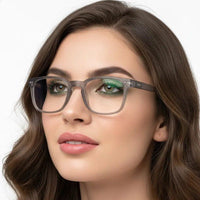 BluArmor Grey Medium Full Rim SQUARE Computer Glasses for Men & Women — Hashtag Eyewears