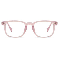 BluArmor Transparent Baby Pink Medium Full Rim SQUARE Computer Glasses for Men & Women — Hashtag Eyewears