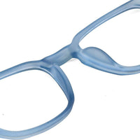 BluArmor Transparent Blue Medium Full Rim SQUARE Computer Glasses for Men & Women — Hashtag Eyewears