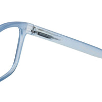 BluArmor Transparent Blue Medium Full Rim SQUARE Computer Glasses for Men & Women — Hashtag Eyewears