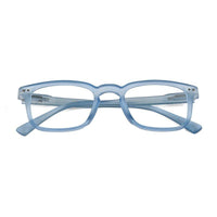 BluArmor Transparent Blue Medium Full Rim SQUARE Computer Glasses for Men & Women — Hashtag Eyewears
