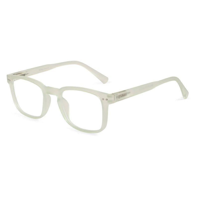 BluArmor Transparent Light Green Medium Full Rim SQUARE Computer Glasses for Men & Women — Hashtag Eyewears