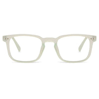 BluArmor Transparent Light Green Medium Full Rim SQUARE Computer Glasses for Men & Women — Hashtag Eyewears