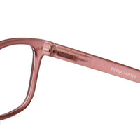 BluArmor Transparent Mate Maroon Medium Full Rim SQUARE Computer Glasses for Men & Women — Hashtag Eyewears