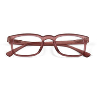 BluArmor Transparent Mate Maroon Medium Full Rim SQUARE Computer Glasses for Men & Women — Hashtag Eyewears