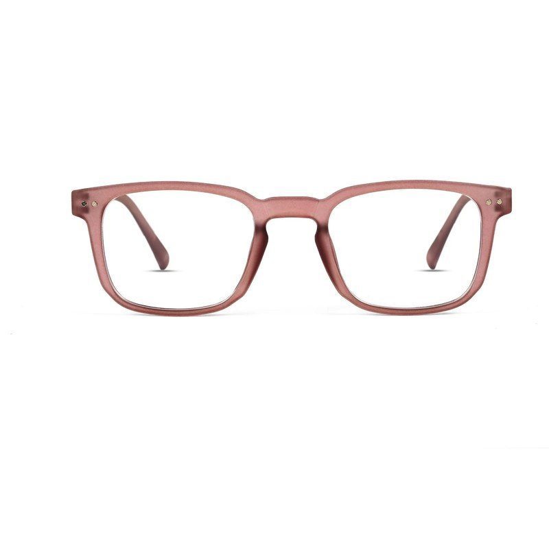 BluArmor Transparent Mate Maroon Medium Full Rim SQUARE Computer Glasses for Men & Women — Hashtag Eyewears