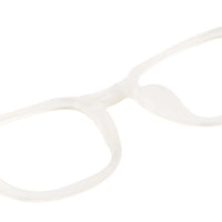 BluArmor Transparent Medium Full Rim SQUARE Computer Glasses for Men & Women — Hashtag Eyewears