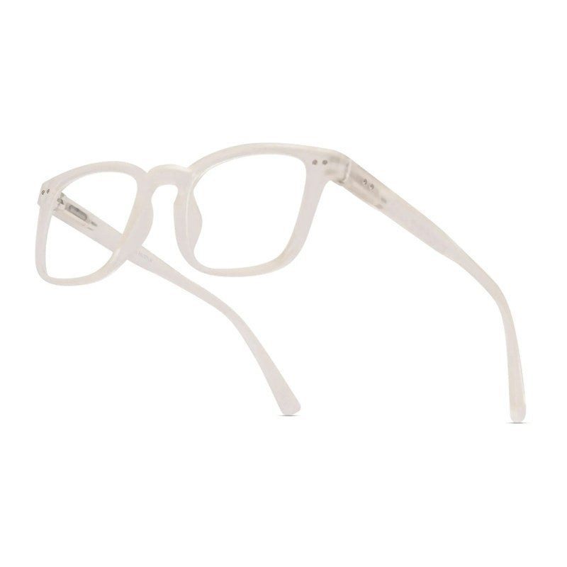 BluArmor Transparent Medium Full Rim SQUARE Computer Glasses for Men & Women — Hashtag Eyewears