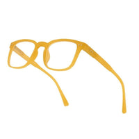 BluArmor Transparent Orange Medium Full Rim SQUARE Computer Glasses for Men & Women — Hashtag Eyewears